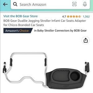 BOB Duallie Jogging Stroller CHICCO Infant Car seat Adapter
